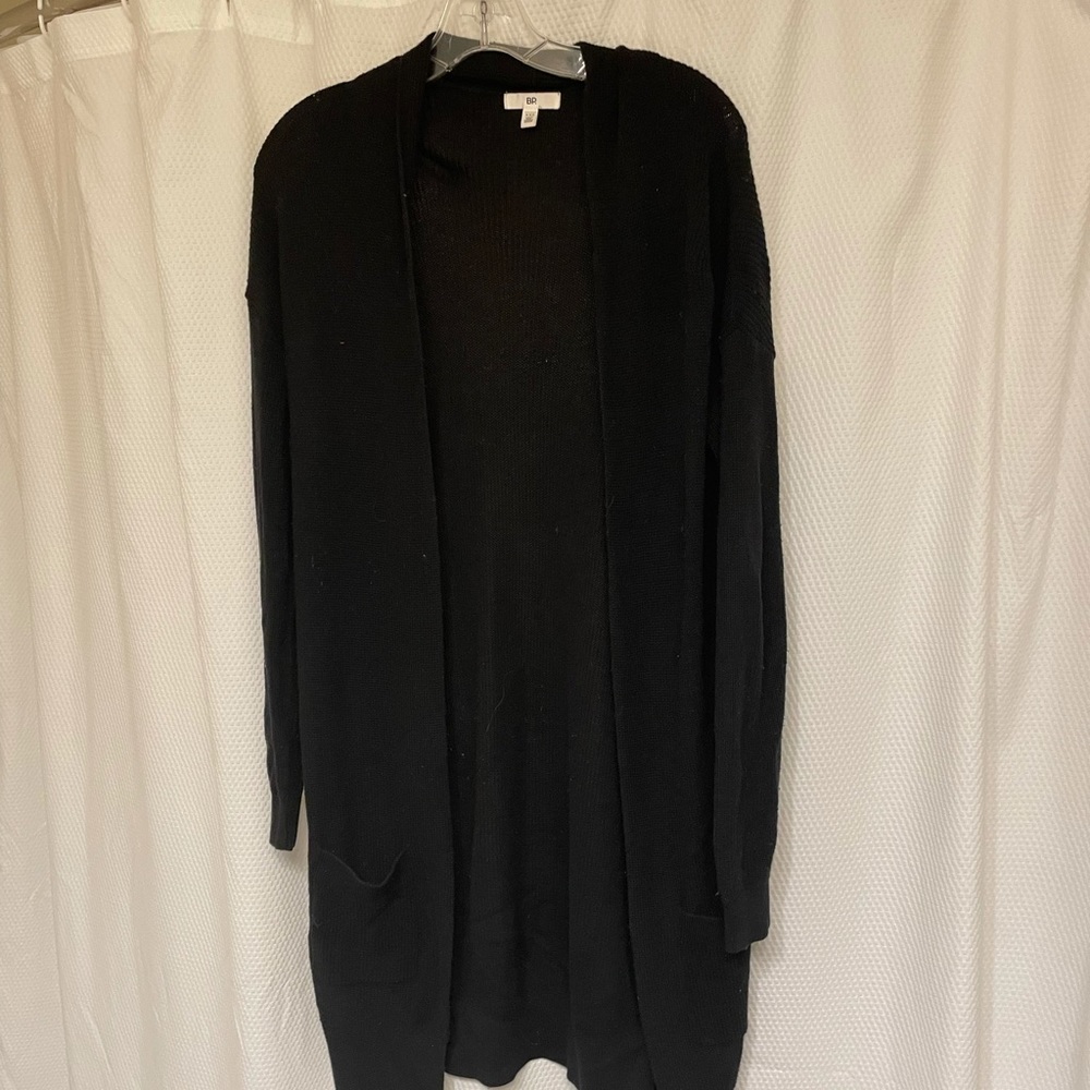 Longline black cardigan